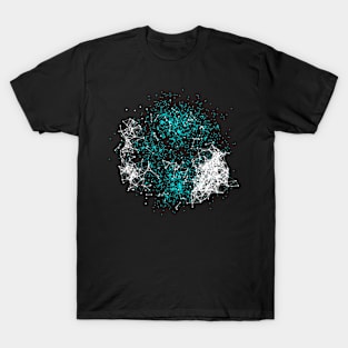 Abstract Dots and Lines Connection Starfield T-Shirt